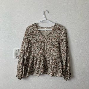 Rylee + Cru Women’s Peplum Long Sleeve